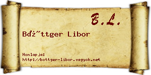 Böttger Libor névjegykártya